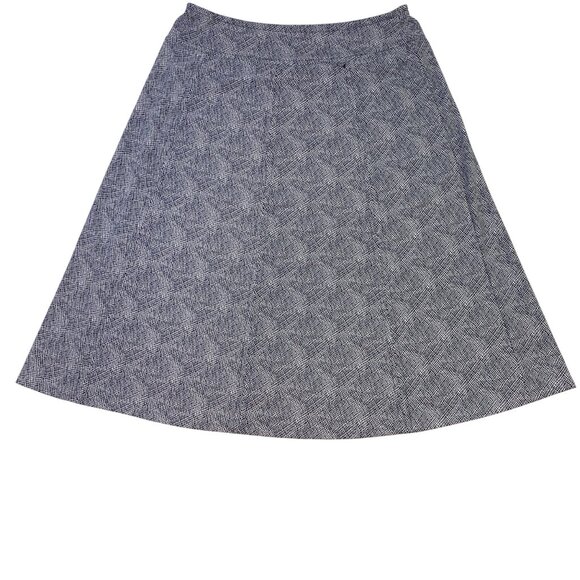 Women's Liz Claiborne Polka Dot Skirt Size L Black White Prop Waist - Picture 2 of 4